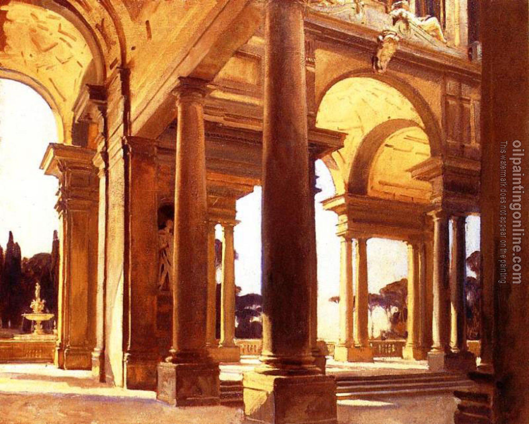 Sargent, John Singer - A Study of Architecture, Florence